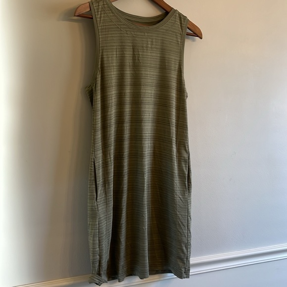 Athleta Pacifica Illume Dress, Shadow Olive Size Small - Picture 3 of 4